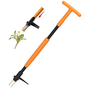 [AC]BREWIN TOOLS  Stand-Up Weed Puller Tool with 3-Claw Steel Head $14.99 + Free S&H w/ Prime or $35+
