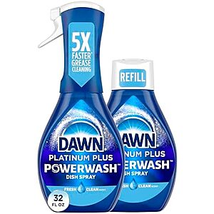 [SnS, AC] $18.99* | 3 × 32-Oz Dawn Powerwash Spray Kit (1 Starter Kit + 1 Refill) ($6.33 each) at Amazon