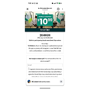 $10.99 Great Clips coupon - Austin area