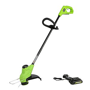 Greenworks 24V 10" Cordless TORQDRIVE™ String Trimmer, 2.0Ah Battery and Charger Included $58.06