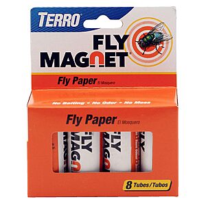 $2.39: TERRO T518 Fly Magnet Indoor Housefly, 8 Count Pack, Sticky Fly Trap Indoor Hanging at Amazon