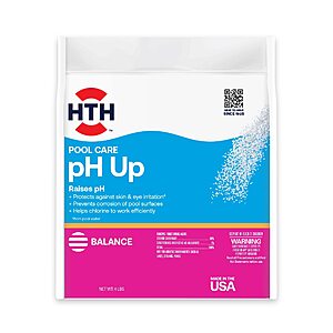 4 Lbs HTH 67058 Swimming Pool Care pH Up $6.46 + Free S&H w/ Prime or $35+