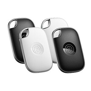 Life360 Tile Pro - Powerful Bluetooth Tracker, Key Finder and Item Locator for Keys Bags, and More. Both iOS and Android Compatible. Phone Finder. 4-Pack (Black/White) $70.31