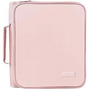 SUNEE Zippered Binder Bag with Handle, 2-Inch 3-Ring O-Ring, 500-Sheet Capacity, Includes Zip Pocket, 5-Tab Expanding File Folder $16.19