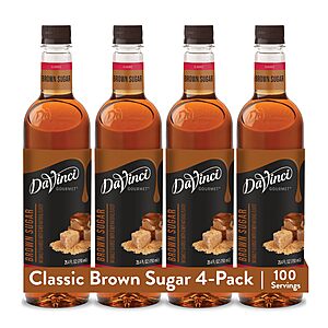 DaVinci Gourmet Brown Sugar Syrup, 25.4 Fluid Ounces (Pack of 4) $18.5