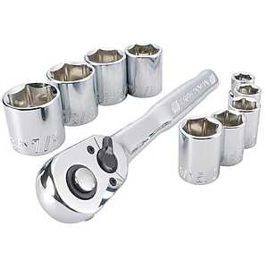 CRAFTSMAN 3/8 in. drive SAE 6 Point Socket Set 10 pc $14.99