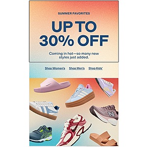 Warm-weather picks up to 30% OFF on Zappos