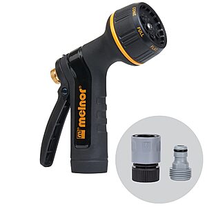 Melnor 7 spray patterns Nozzle Bundle, Black, Yellow(2.24 x 5.11 x 6.49 inches) $8.19 + Free S&H w/ Prime or $35+