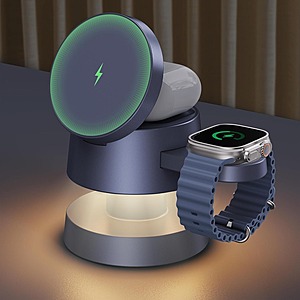 iVANKY Qi2 Certified 15W 3-in-1 MagSafe Wireless Charger Stand w/ Night Light $15 + Free Shipping w/ Prime or $35+ Orders