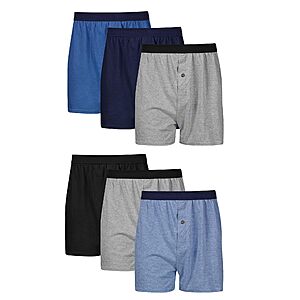 12-Pack Hanes Men's 75% Cotton Boxers w/ Exposed Comfortflex Waistband (Sizes S, M, XL, XXL, 3XL) $12.99 + Free Shipping w/ Prime or on $35+