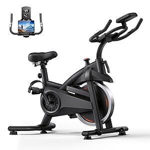 CURSOR FITNESS Indoor Cycling Stationary Bike w/ App Connectivity & 330 lb Capacity $114.99 + Free Shipping