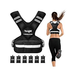 $16.99: Yes4All Adjustable Weighted Vest 11-20lbs with Reflective Strip at Woot!