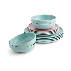 Tilly Ramsay x Royal Doulton 12 Piece Dinnerware Set, Microwave/Dishwasher-safe, multicolor $39.99