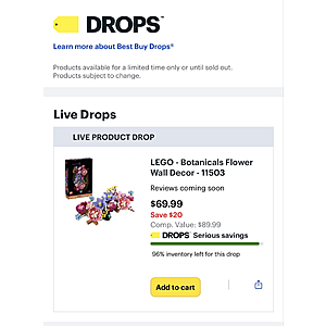 $69.99 | Lego Botanicals Flower Wall Decor | Best Buy App