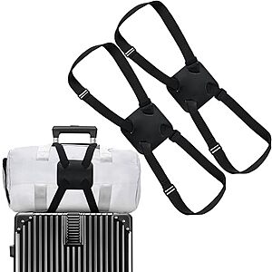 2-Pack Chelmon Adjustable Elastic Luggage Straps (Black) $5.99 + Free Shipping w/ Prime or on $35+