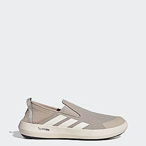 adidas men Terrex Boat Slip-On Climacool Shoes (Wonder Beige / Chalk White / Semi Impact Orange) $28.8