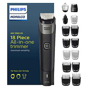 18-Piece Philips Norelco Series 5000 All-in-One Rechargeable Trimmer $33.96 + Free S&H w/ Walmart+ or on $35+