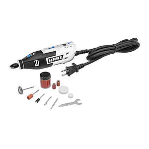 HART Corded Electric 1 Amp 2-Speed Rotary Tool Kit w/ 10 Accessories $31.38 + Free S&H w/ Walmart+ or on $35+