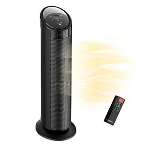 Lasko 22" Ceramic Tower Space Heater w/ Remote $23.99 + Free Shipping