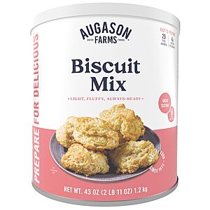 2.11-Lb Augason Farms Buttermilk Biscuit Mix No. 10 Can (29 Servings) $9.89 + Free Shipping w/ Prime or on $35+