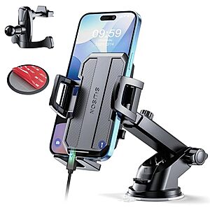 SUUSON 3-in-1 Car Phone Mount (Dashboard, Windshield & Vent) $6.99 + Free Shipping w/ Prime or on $35+