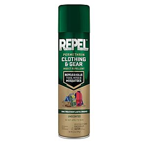 Repel 6.5-Ounce Permethrin Clothing & Gear Insect Repellent Spray $2.90 + Free Shipping