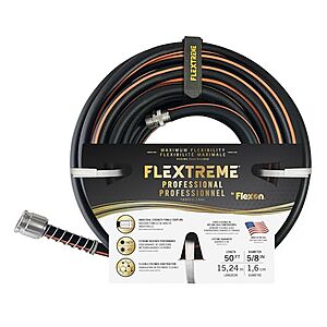 Flexon Flextreme Pro 5/8" x 50' Rubber Garden Hose $13.67 + Free Shipping