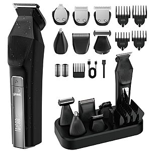 Yineel HC600 All-in-One Cordless Grooming Kit, Waterproof Electric Razor & Hair Clipper for Men $14.99