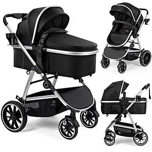 babyeap Baby Stroller,2 in 1 Lightweight Travel Stroller, Compact Foldable $99.99