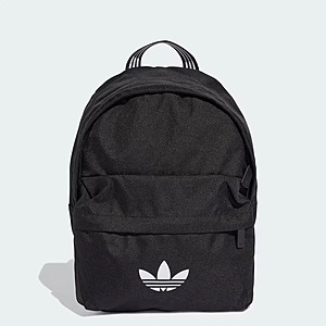 adidas Men's Adicolor Small Backpack (Black/White) $16 + Free Shipping