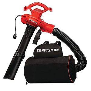 CRAFTSMAN 3-in-1 12 Amp Corded Electric Leaf Blower, Vacuum & Mulcher w/ Backpack Bag (CMEBL7000) $61.98 + Free Shipping