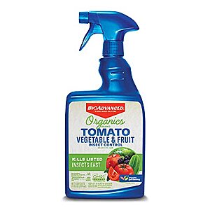 BioAdvanced Organics 24-Ounce Tomato, Vegetable & Fruit Insect Control Spray (Ready-to-Use) $5.39 + Free Shipping w/ Prime or on $35+