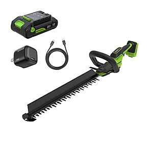 Greenworks 24V 20" Telescoping Pole Hedge Trimmer Attachment w/ 2.0Ah Battery & Charger (HT2002) $89.99 + Free Shipping