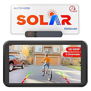 AUTO-VOX Solar Wireless Backup Camera w/ 5" 1080P Monitor & 5000mAh Battery $90.99 + Free Shipping