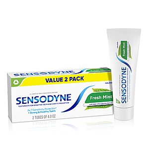 [SnS, AC] $6.86 | 2-Pk 4-Oz Sensodyne Fresh Mint Sensitive Toothpaste at Amazon ($3.43 each)