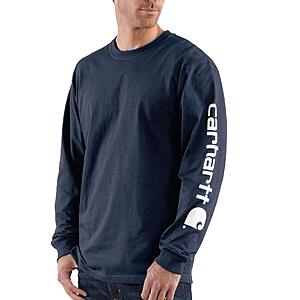 $19-$24: Carhartt Men's Dearborn Loose LS Logo T-Shirt (Various Colors/Sizes XS-4XL) $23.09