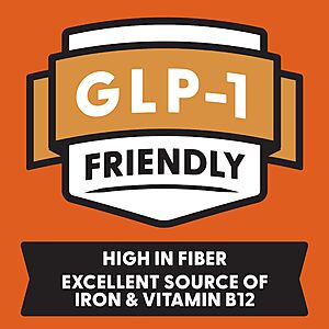 $2.99 S&S Clip Q Amazon Fiber One Original Bran Cereal, High Fiber, Whole Grain, 19.6 oz | 65% Daily Value of Fiber, Glp-1 Friendly,