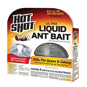 4-Pack Hot Shot Ultra Liquid Ant Bait $4.19 + Free Shipping w/ Prime or on $35+