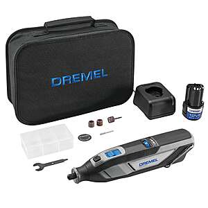 Dremel 12V Cordless Rotary Tool Kit w/ Battery, Charger & Carry Bag + Extra Battery $79 + Free Shipping