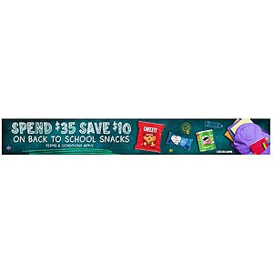 $10 off $35+ on Back to School Snacks (Kellogg's, Pop Tarts, Pringles, RXBAR, and MORE)