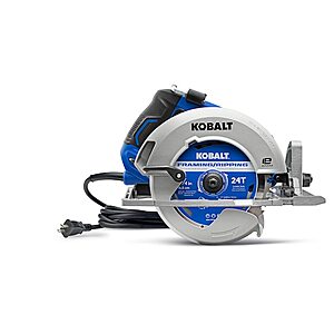 Kobalt 15-Amp 7-1/4" WiredCircular Saw $75.00 + Free Store Pickup at Lowe's or Free Shipping on $35+