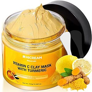 Hicream 5.29-Ounce Turmeric Vitamin C Clay Facial Mask $4.99 + Free Shipping w/ Prime or on $35+