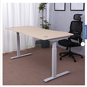 ApexDesk Elite Series 71” x 33” Height Adjustable Desk $549.99 Cream or Gray Free Shipping Costco.com