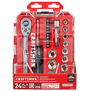 Craftsman VERSASTACK 24-Piece 3/8" Drive SAE Mechanics Tool Set w/ Hard Case (CMMT12112) $19.98 + Free Store Pickup at Lowe's or Free Shipping on $35+