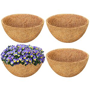 4-Pack Sunwinx 18" Round Coconut Fiber Liners Replacement $8.39 + Free Shipping w/ Prime or on $35+