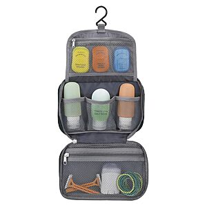 Travelon Compact Hanging Toiletry Kit (Black) $12.50 + Free Shipping w/ Prime or on $35+