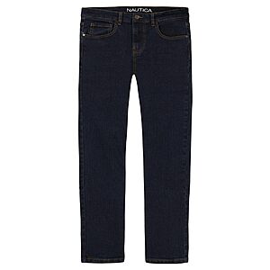Nautica Boys' Classic Fit Straight Leg Denim Jeans, 5-Pocket Style, Zipper Fly & Button Closure, various sixes & colors, from  $10.99