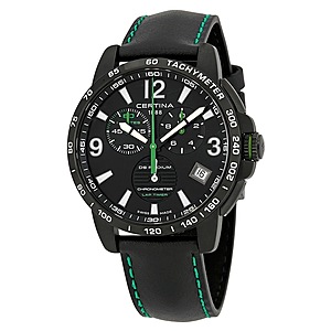 Certina DS Podium Lap Timer PVD Black Dial Watch $399 + Free Shipping