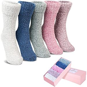 5-Pair ICEIVY Women's Fuzzy Wool Mid-Calf Socks (various colors) from $6.96 ($1.39 per pair) + Free Shipping w/ Prime or on $35+