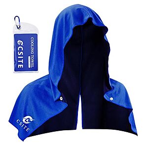 CSITE 29"x12" UPF 50 Cooling Hoodie Towel for Neck & Face $5.99 + Free Shipping w/ Prime or on $35+